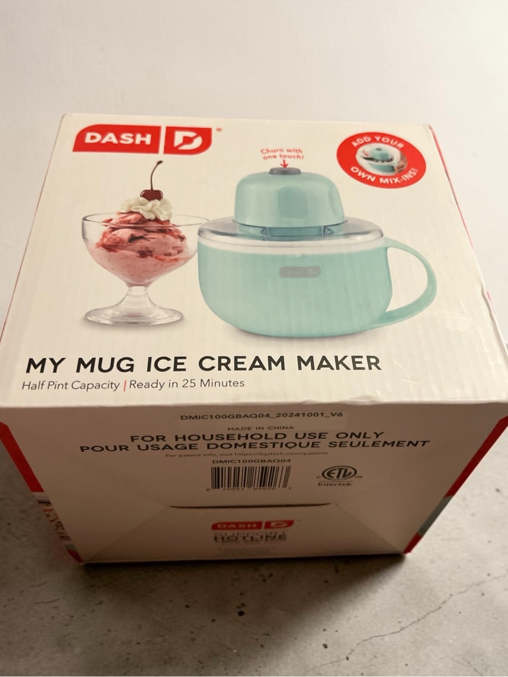 Ash Dash My Mug Ice Cream Maker - Mint Green
